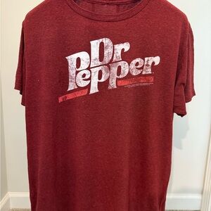 Dr. Pepper Men's Red Sleeve Tee